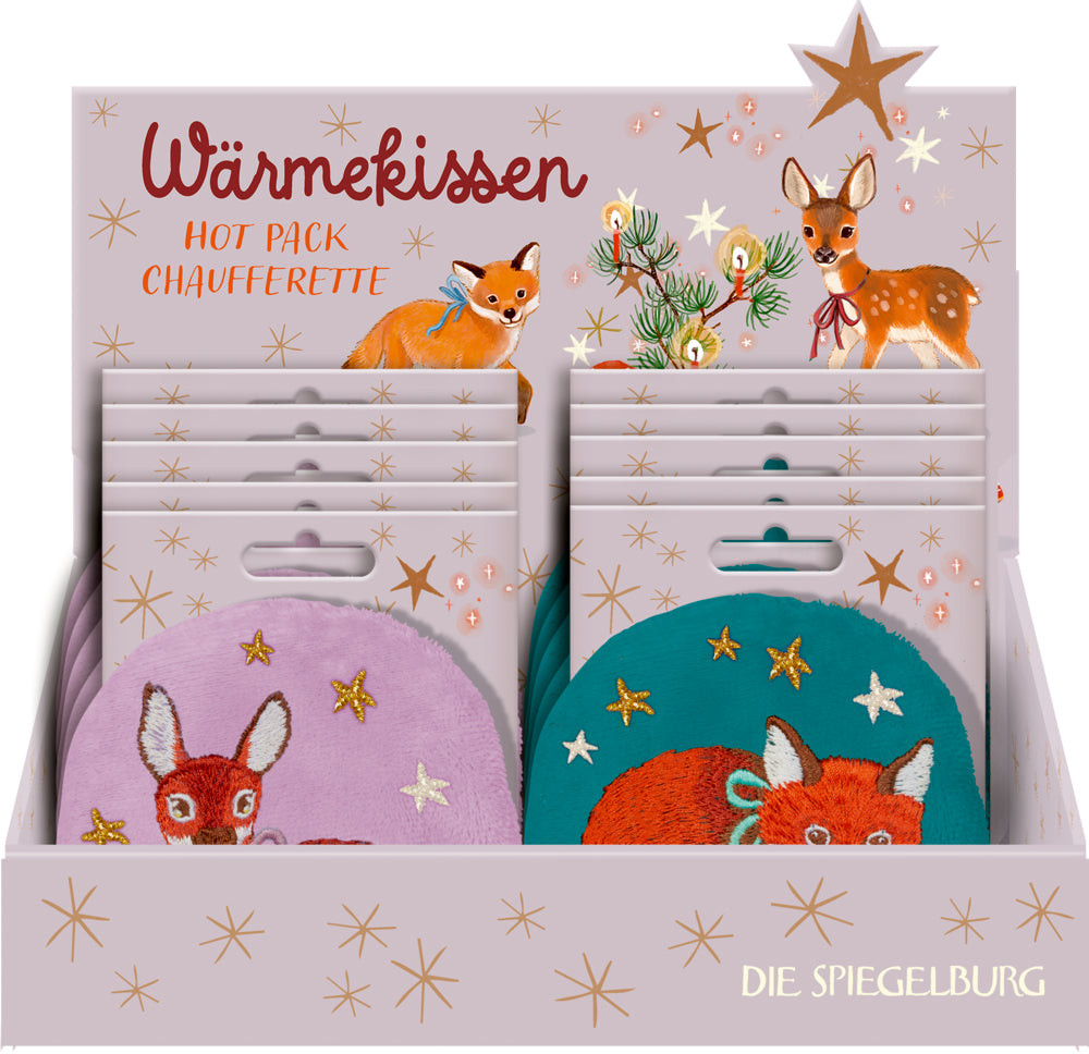 Handwärmer - Wintertiere im Weihnachtswald