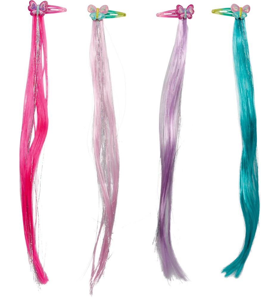 Haarclips mit Glitzersträhnen
