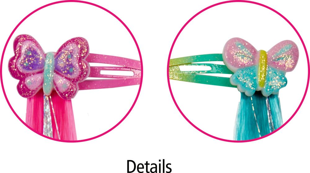 Haarclips mit Glitzersträhnen