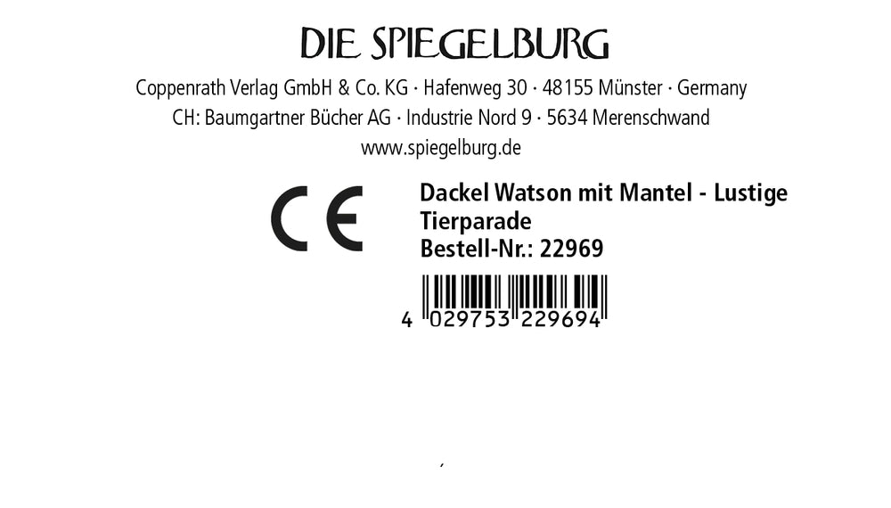 Dackel Watson mit Mantel