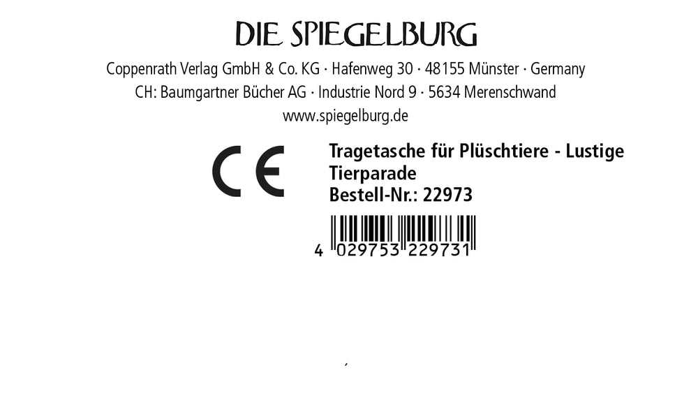 Tragetasche für Plüschtiere