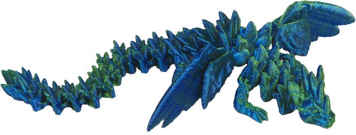 Kristall-Drache mit Flügeln - Kristalltier