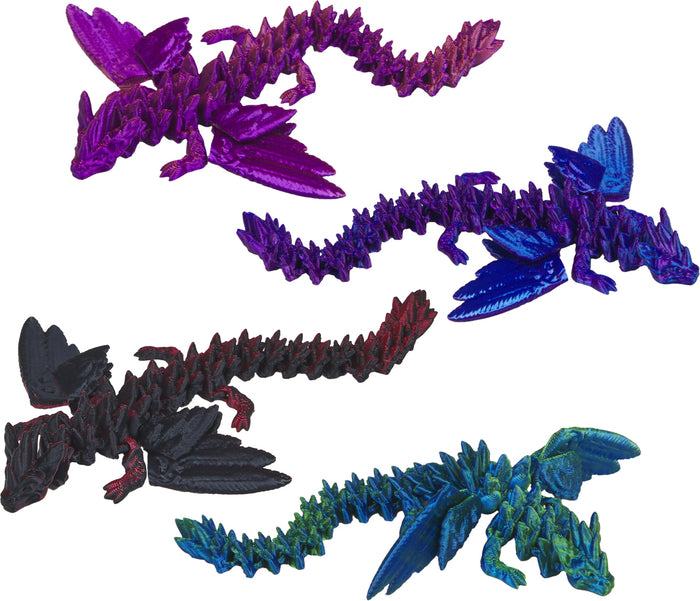 Kristall-Drache mit Flügeln - Kristalltier