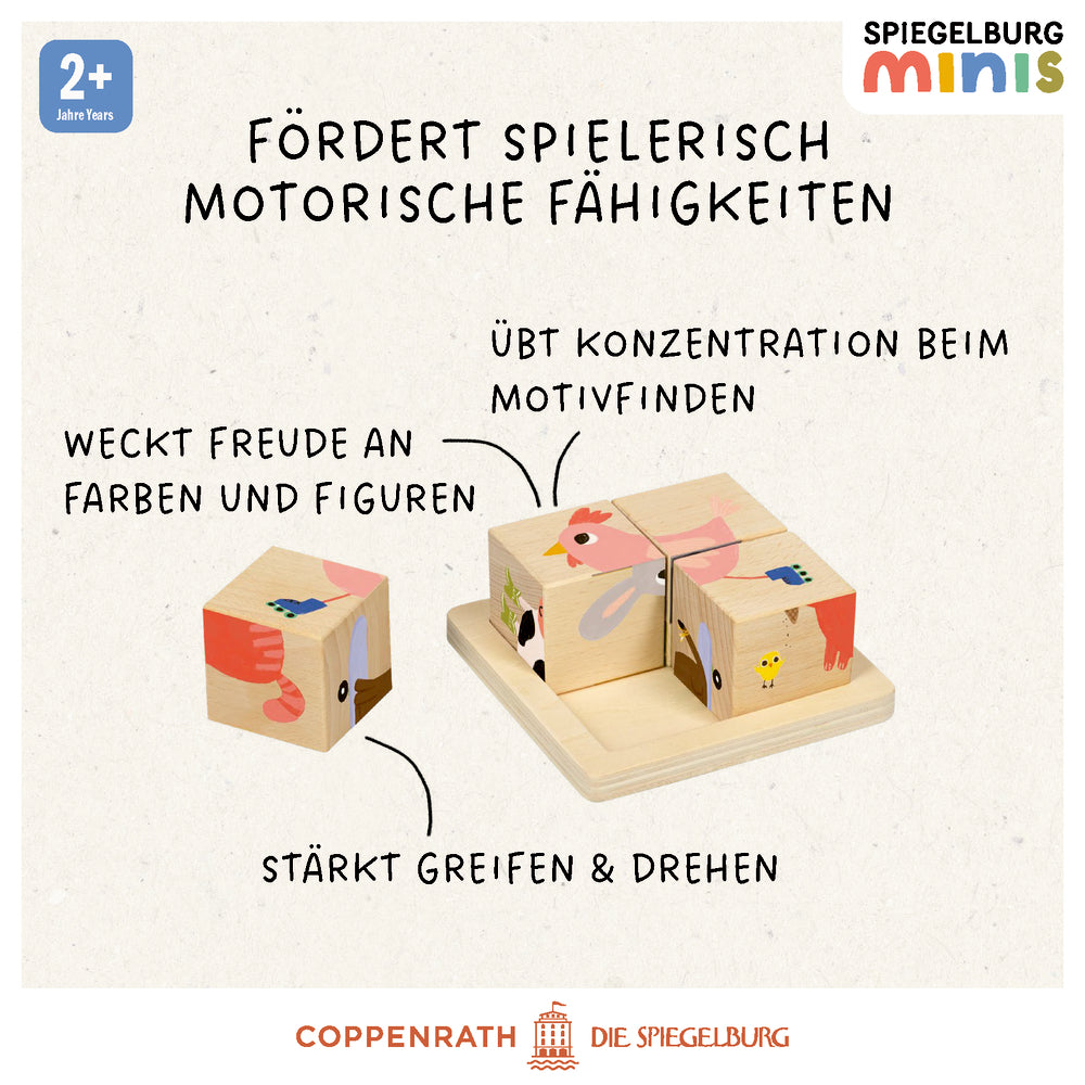 Würfelpuzzle Bauernhof