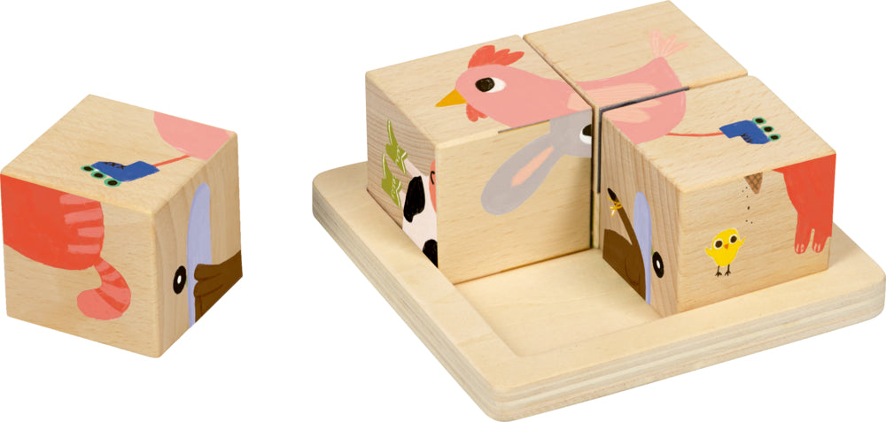 Würfelpuzzle Bauernhof