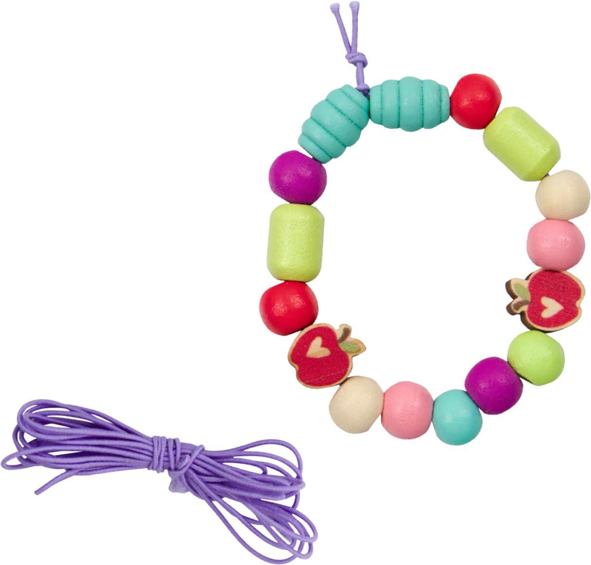 Holzperlenset in ponyförmiger Schale - Mein kl. Ponyhof