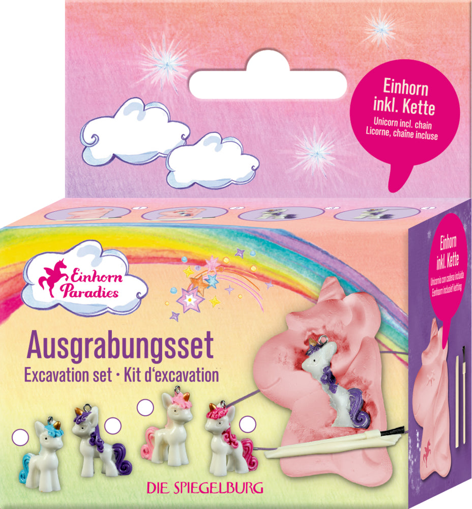Mini Ausgrabungsset - Einhornparadies (1 Stück)