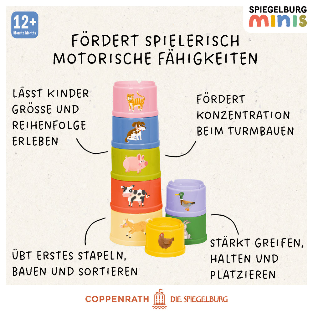 Stapelbecher Bauernhof - Spiegelburg minis