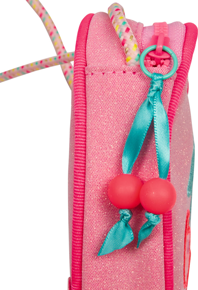 Glitzer-Täschchen Kirsche