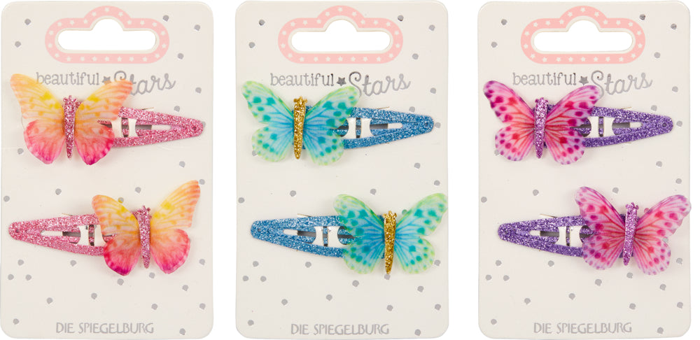 Haarclips Schmetterling beautiful Stars (1 Set)