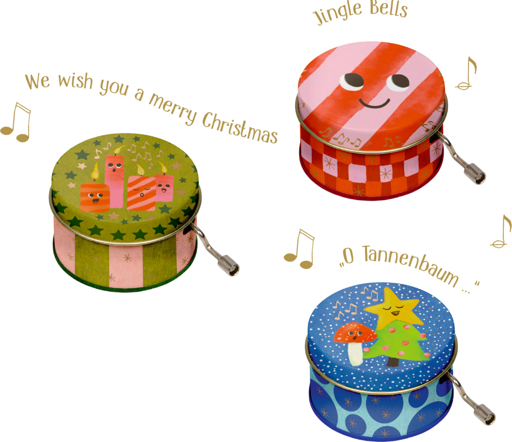 Metallspieluhr - Fröhliche Weihnachten (1Stück)