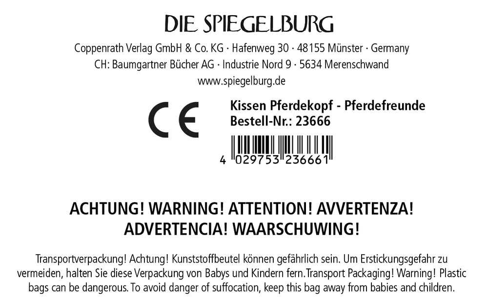 Kissen Pferdekopf - Pferdefreunde