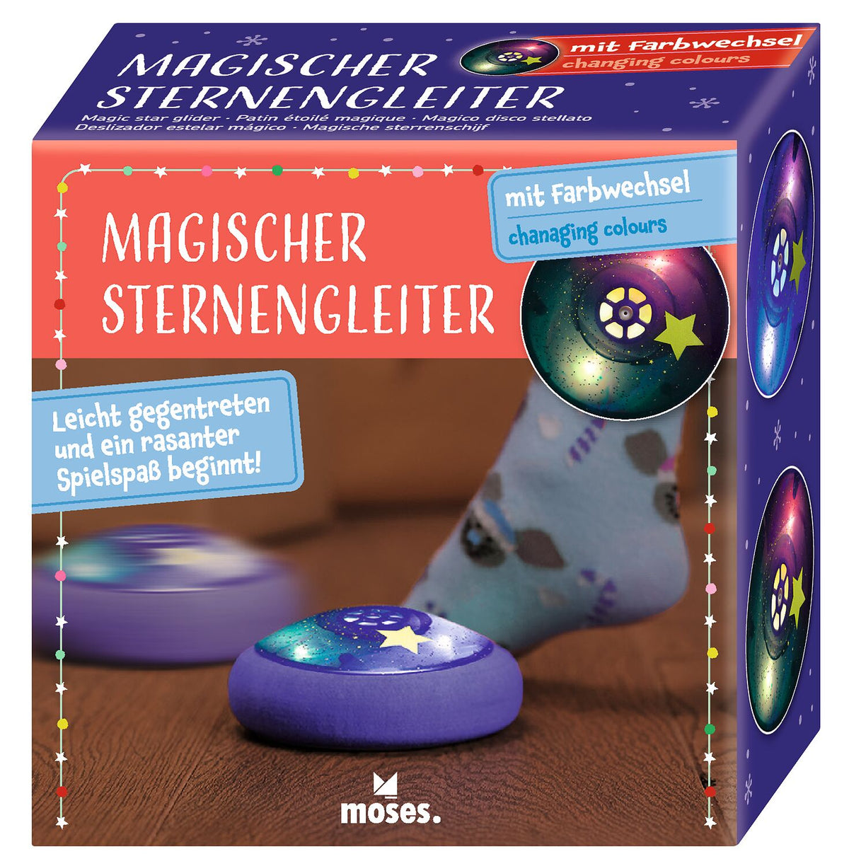 Magischer Sternengleiter mit Licht & Farbwechsel