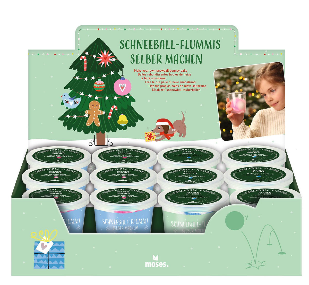 Schneeball-Flummi selber machen (1Stück)