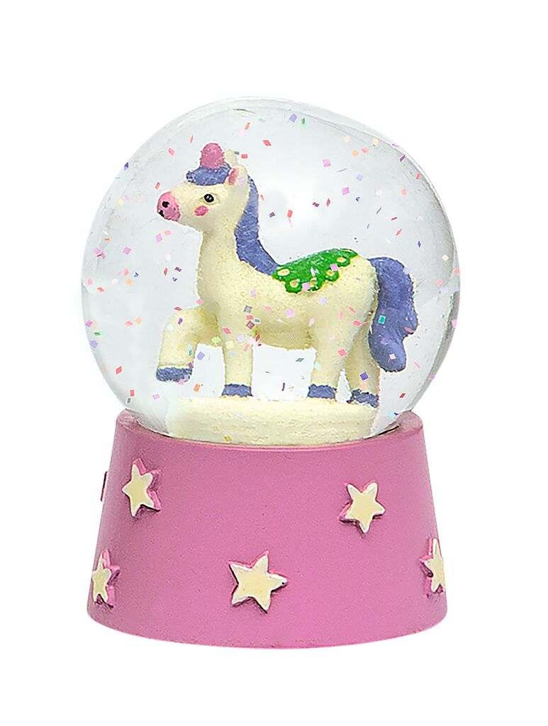 Nachtleuchtende Schneekugel