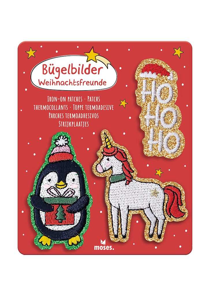 Bügelbilder Weihnachtsfreunde Motive auf Textilien für individuelle Weihnachtsgestaltung