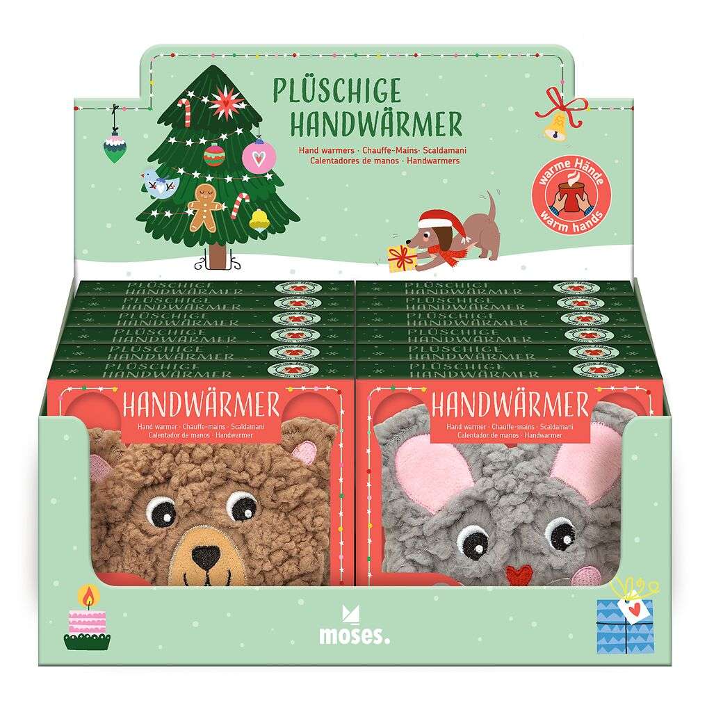 Plüschiger Handwärmer Bär oder Maus