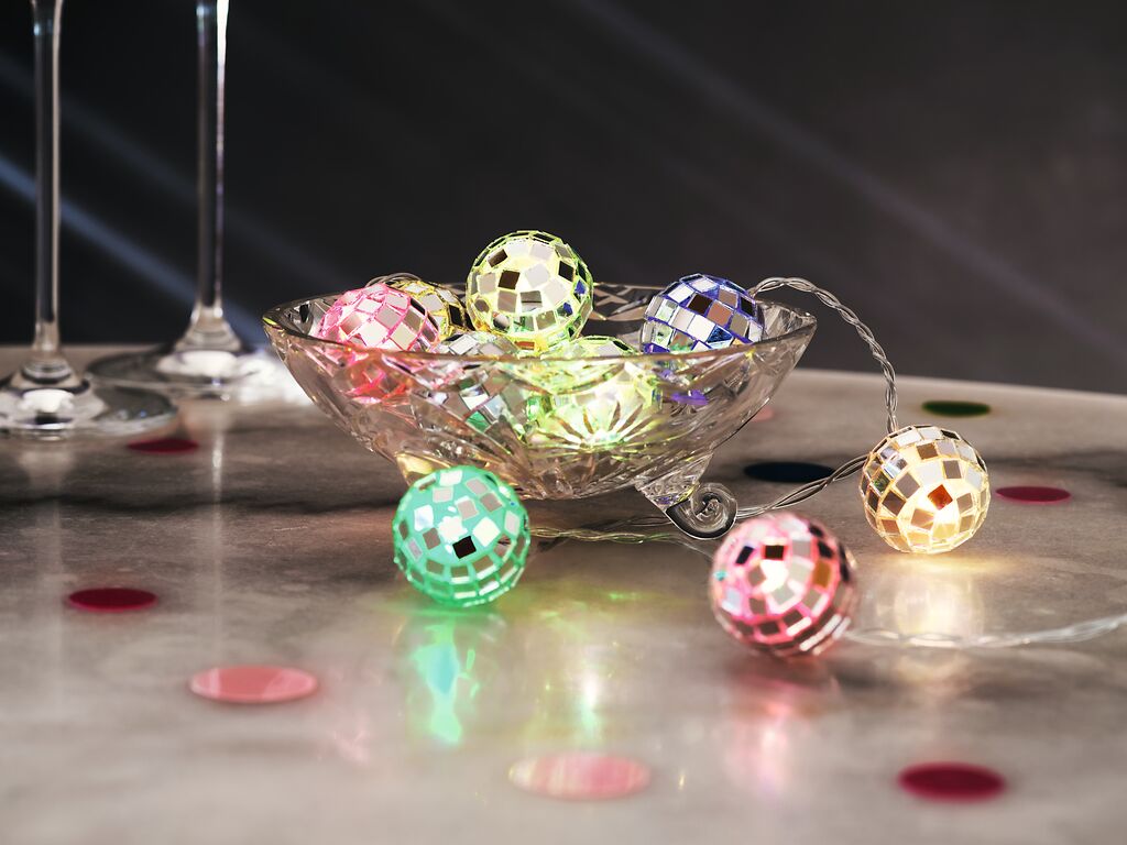 Lichterkette Discokugel