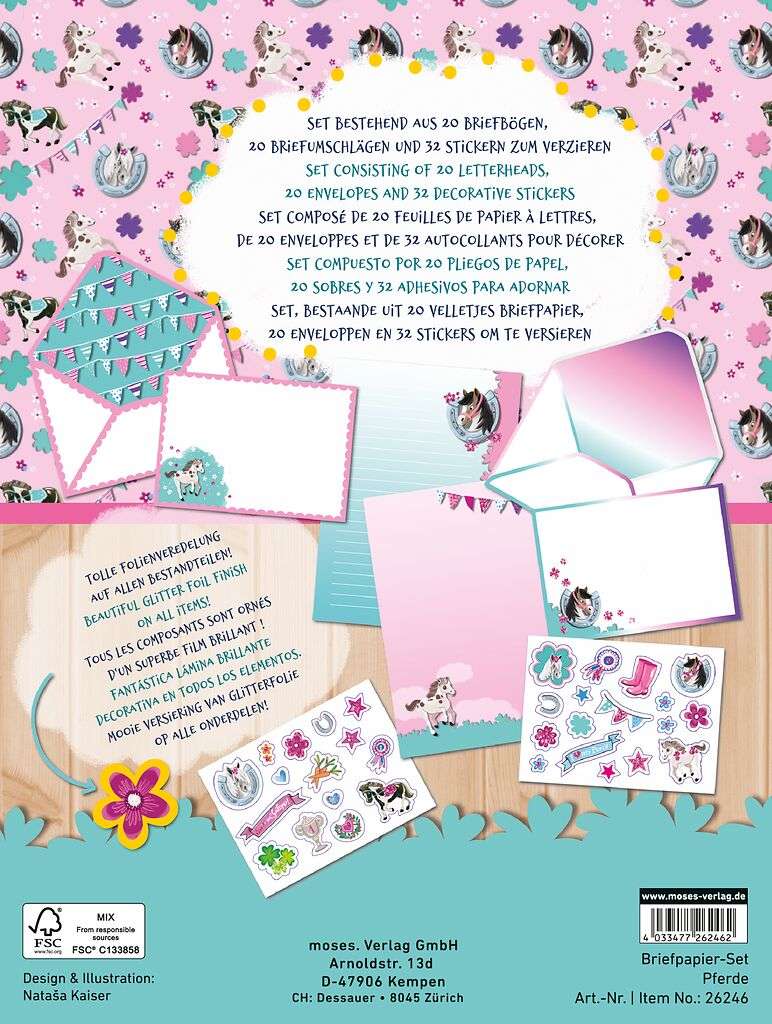 Pferde Briefpapier