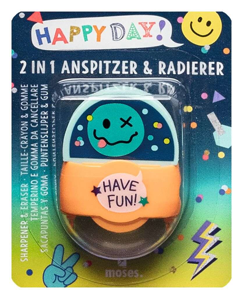 Happy Day 2 in 1 Anspitzer & Radierer