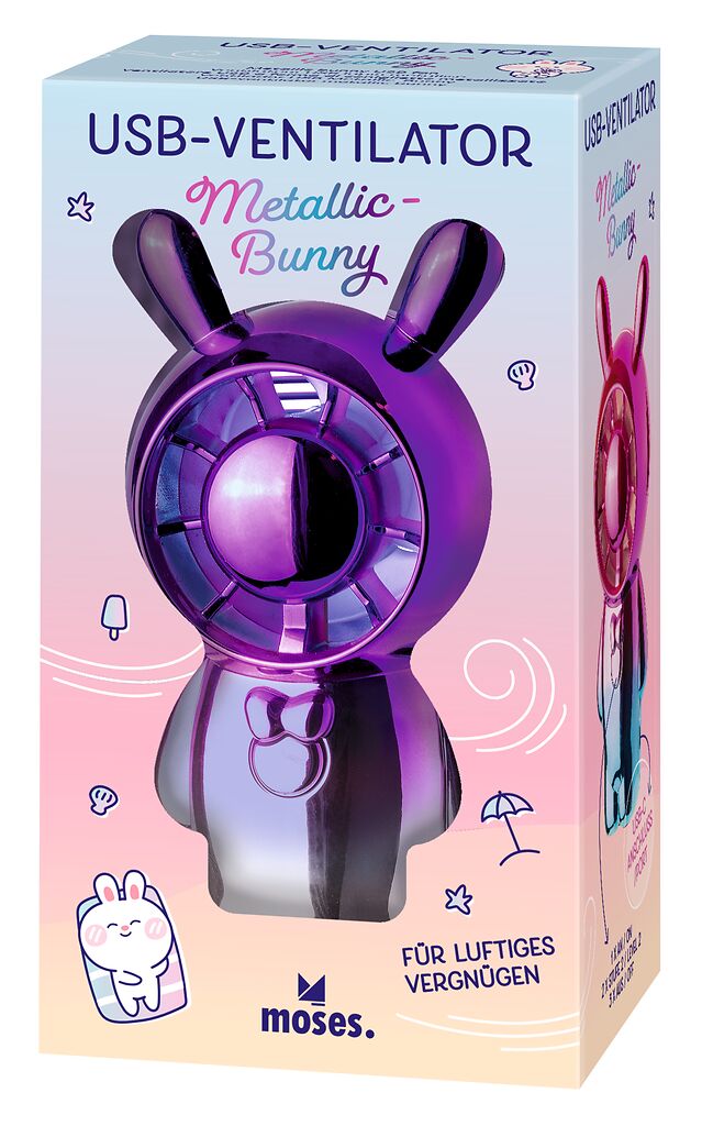 USB-Ventilator Metallic Bunny