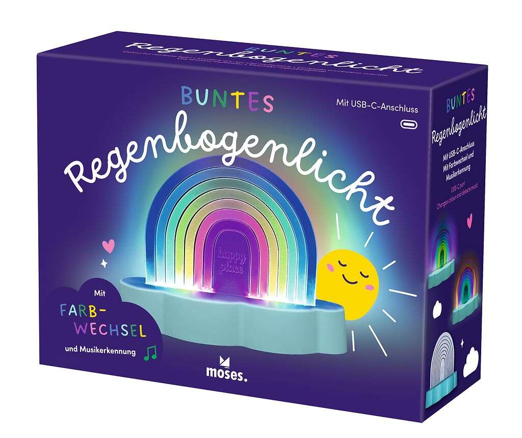 Buntes Regenbogenlicht