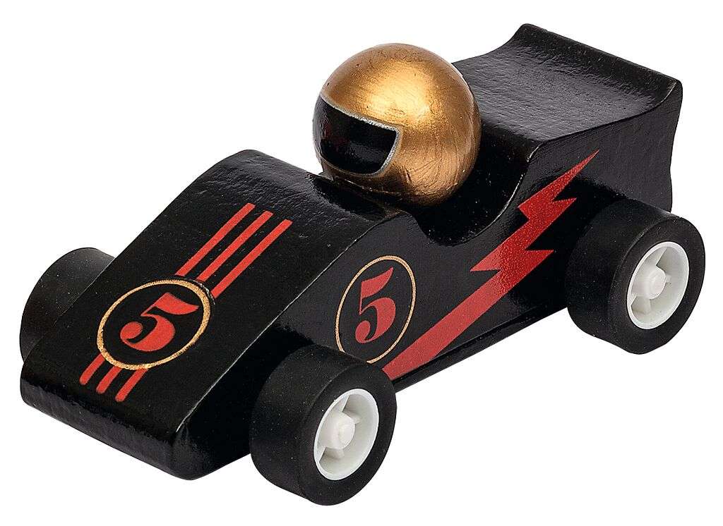Rennwagen mit Rückziehmotor