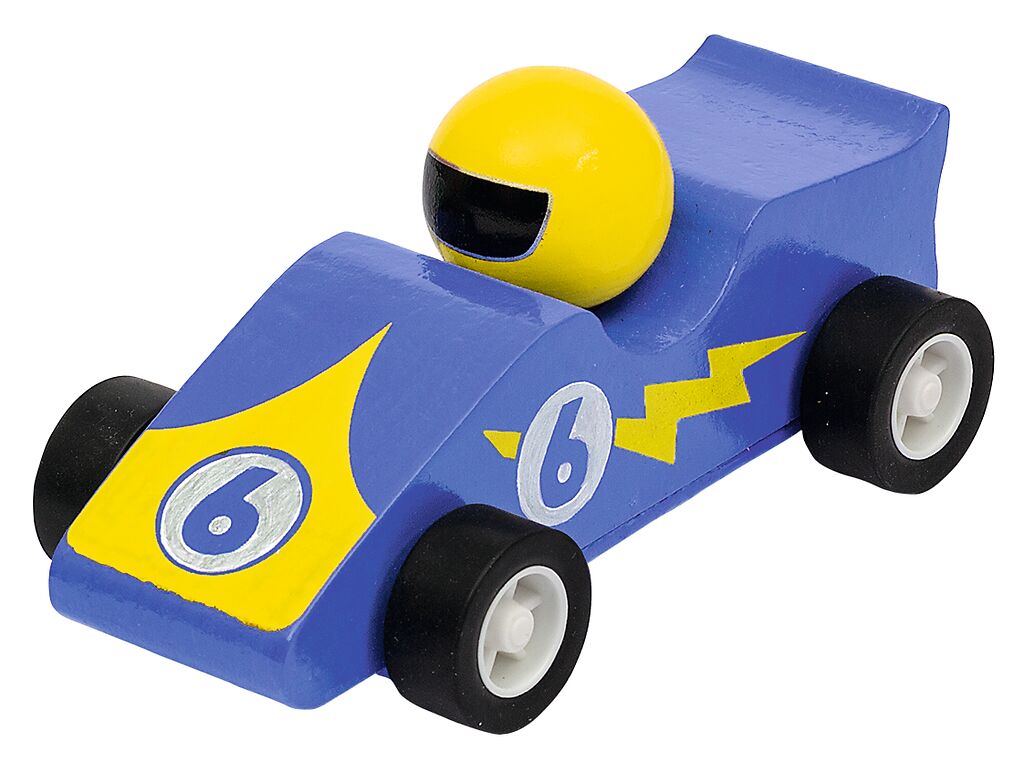 Rennwagen mit Rückziehmotor