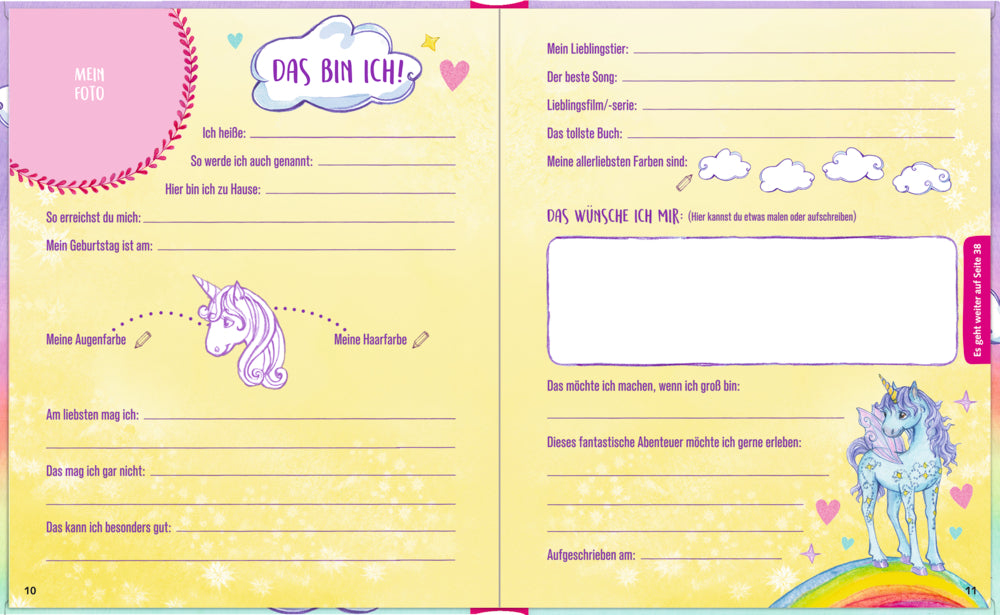 Freundebuch mit Plüsch Patch