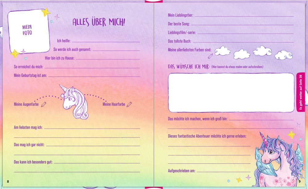 Freundebuch mit Plüsch Patch