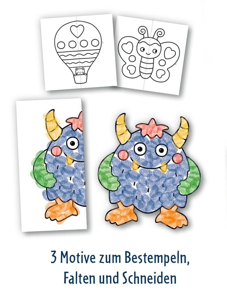 Mein gr. Bastelset: Fingerstempeln