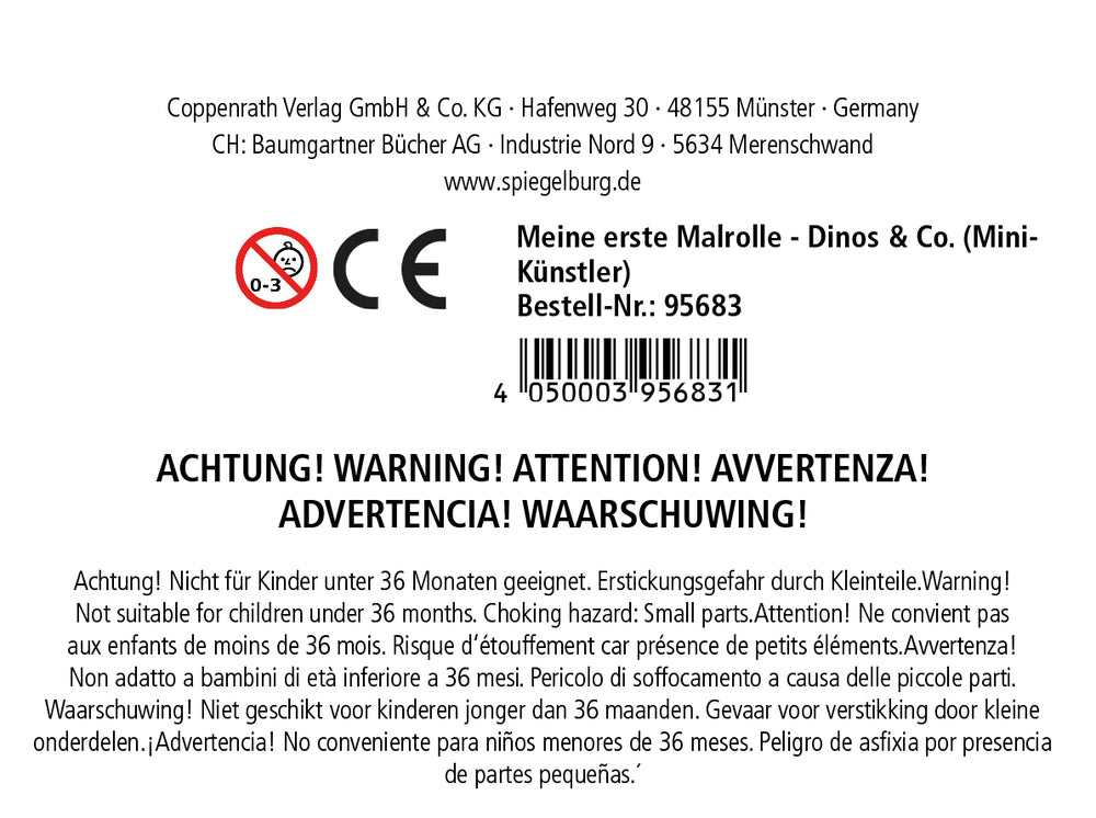 Meine 1. Malrolle - Dinos & Co
