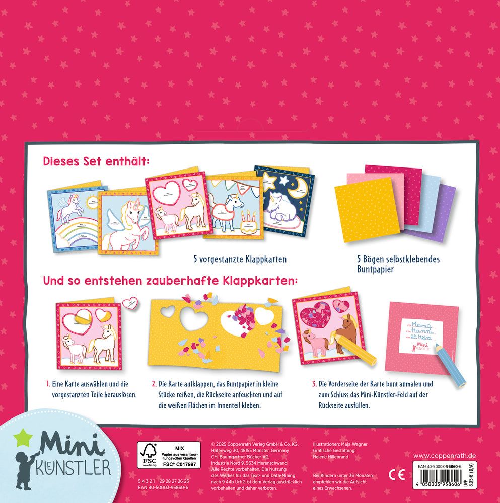 Mein 1. Bastelset: Schnipsel-Kunst - Einhörner