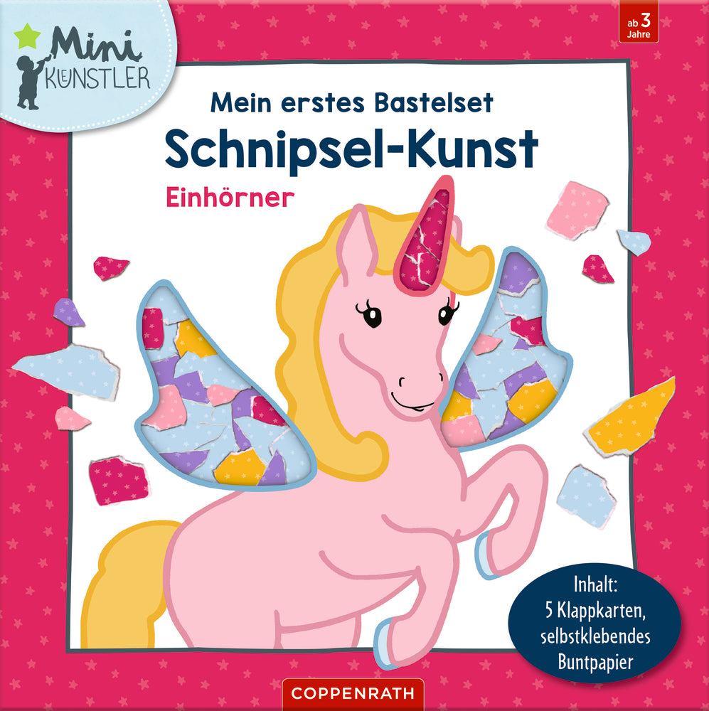 Mein 1. Bastelset: Schnipsel-Kunst - Einhörner