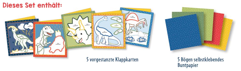 Mein 1. Bastelset: Schnipsel-Kunst - Dinos