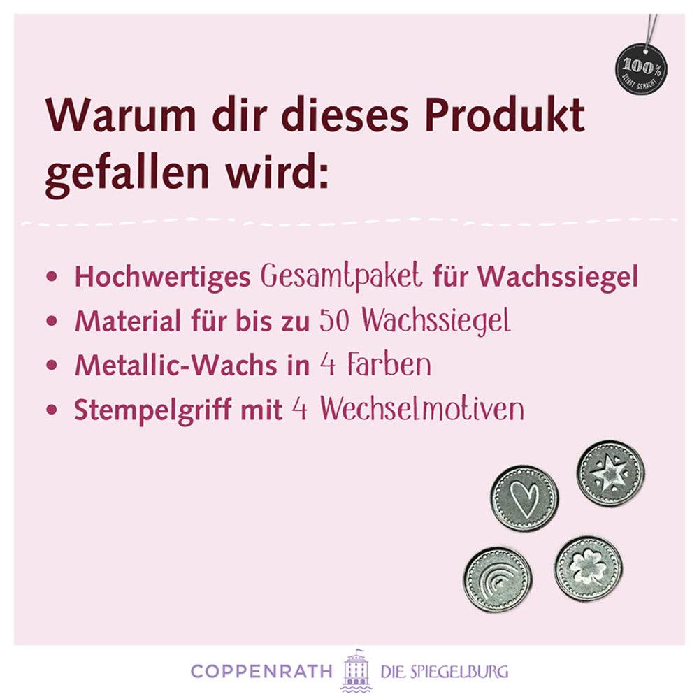 Siegelwachs-Set: 100% selbst gemacht