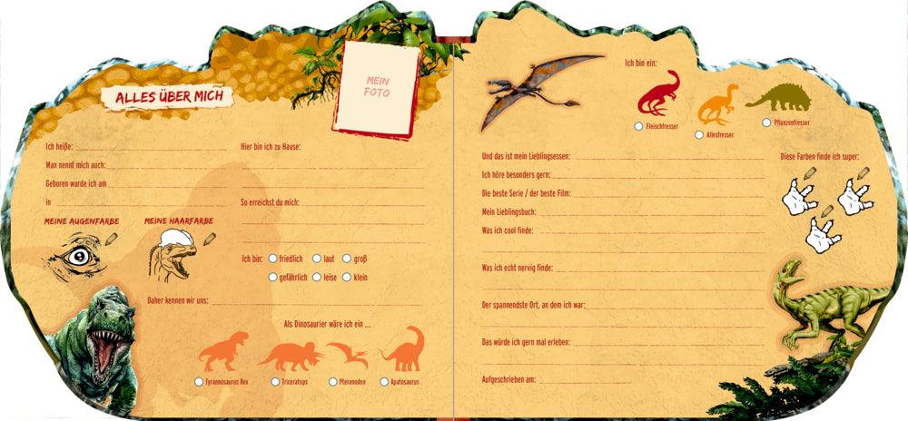 Freundebuch in Dino- Form