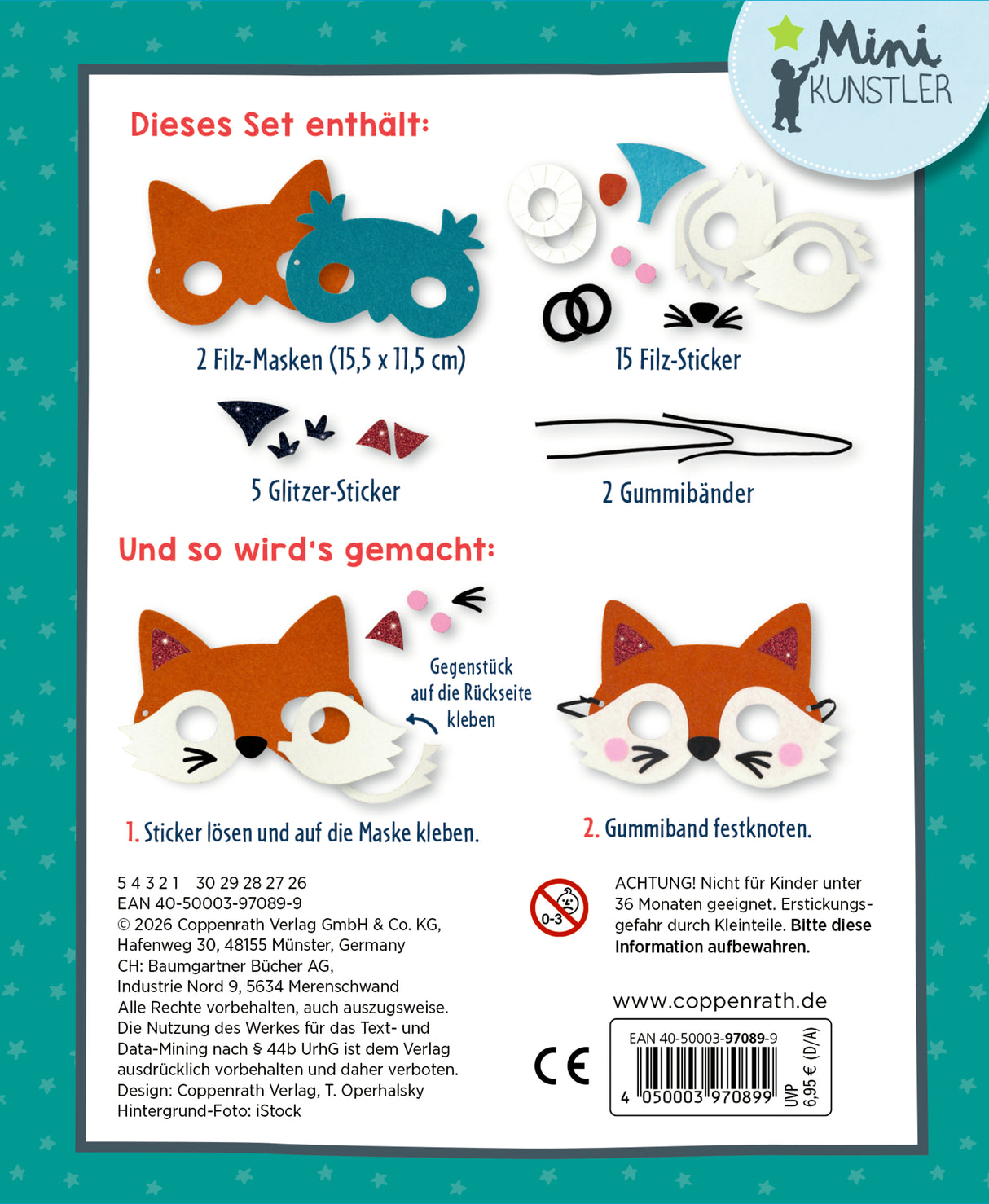 Mein kleines Bastelset - Filz Masken