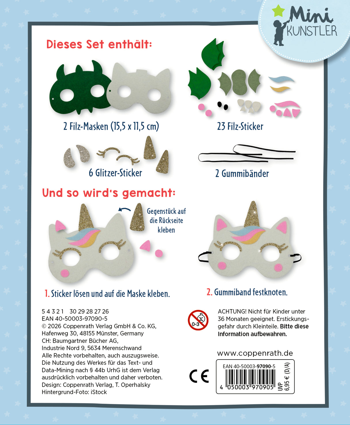 Mein kleines Bastelset - Filz Masken