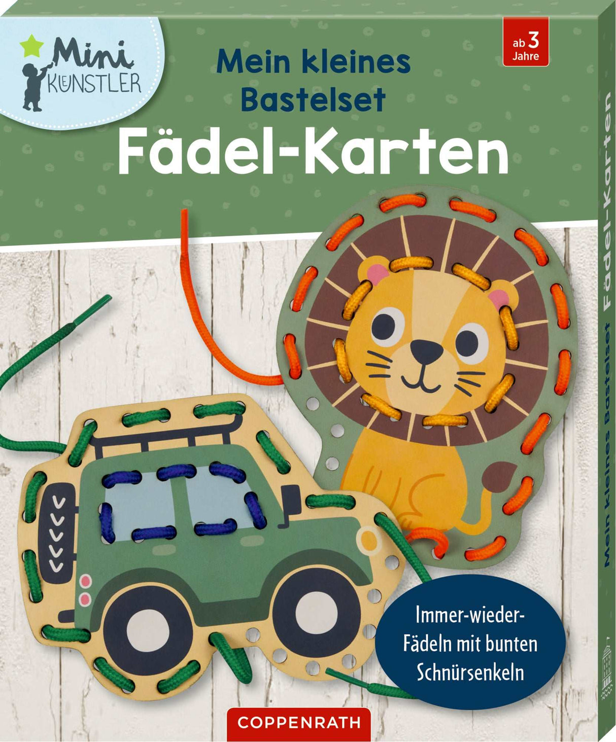 Mein kleines Bastelset: Fädel - Karten
