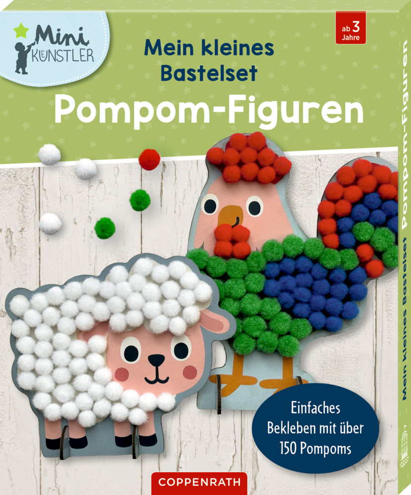 Mein kleines Bastelset: Pompom-Figuren