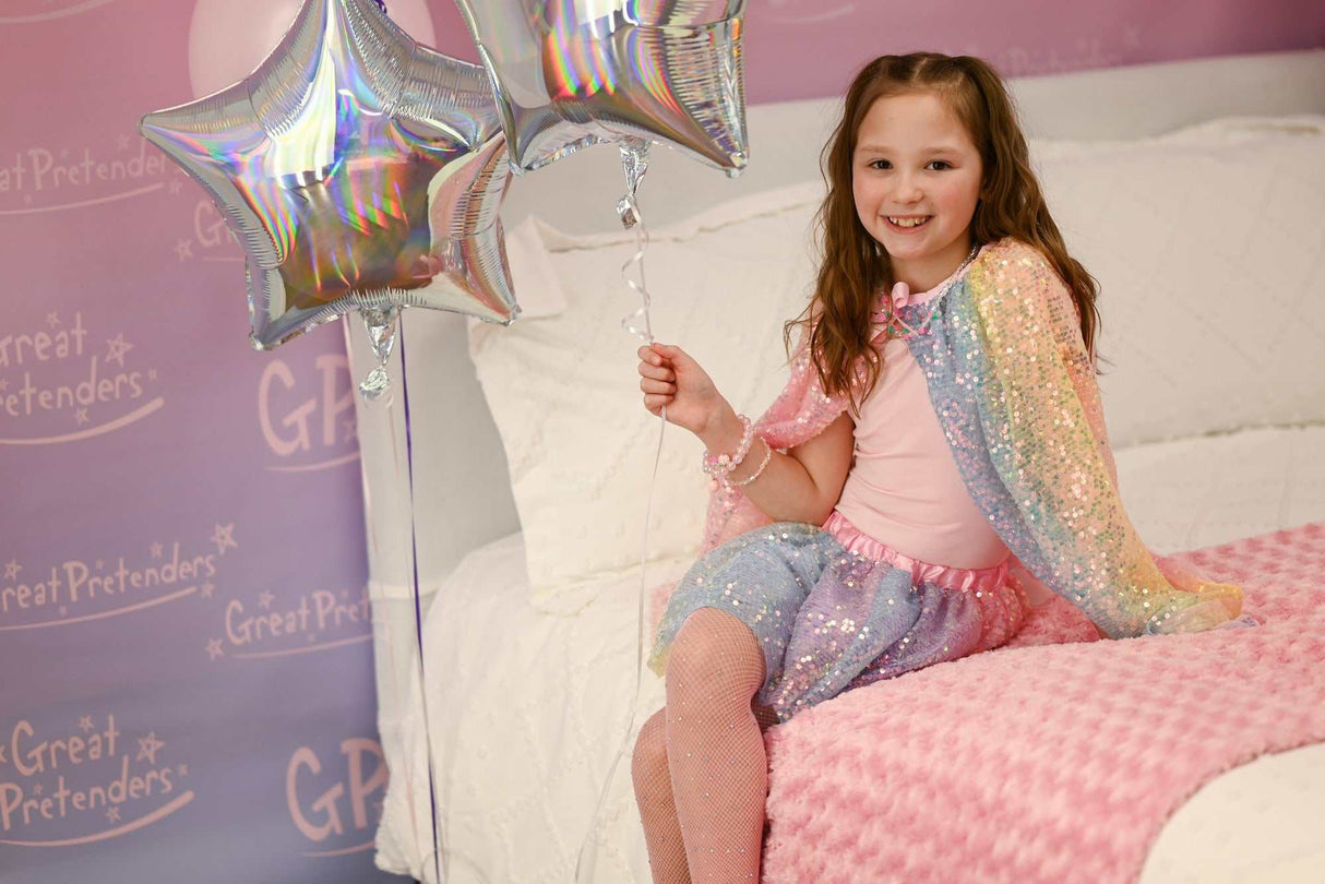 Paillettenumhang Ombre 4-6 Jahre