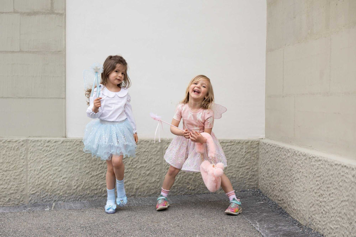 Schillernde Feen Flügel mit Tutu & Zauberstab 4-6 Jahre