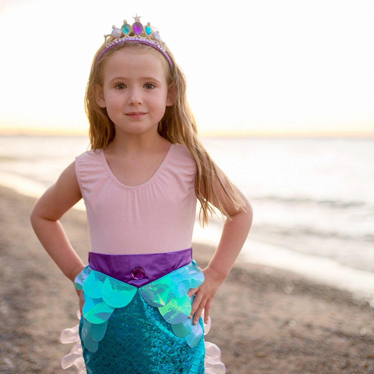 Meerjungfrau Rock & Krone 5-6 Jahre