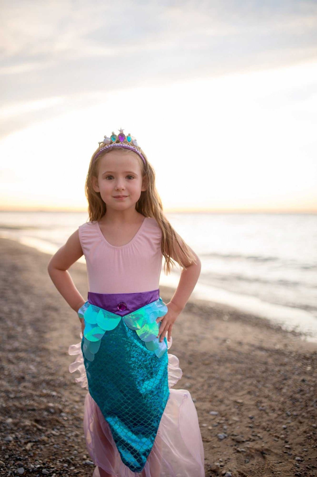 Meerjungfrau Rock & Krone 5-6 Jahre