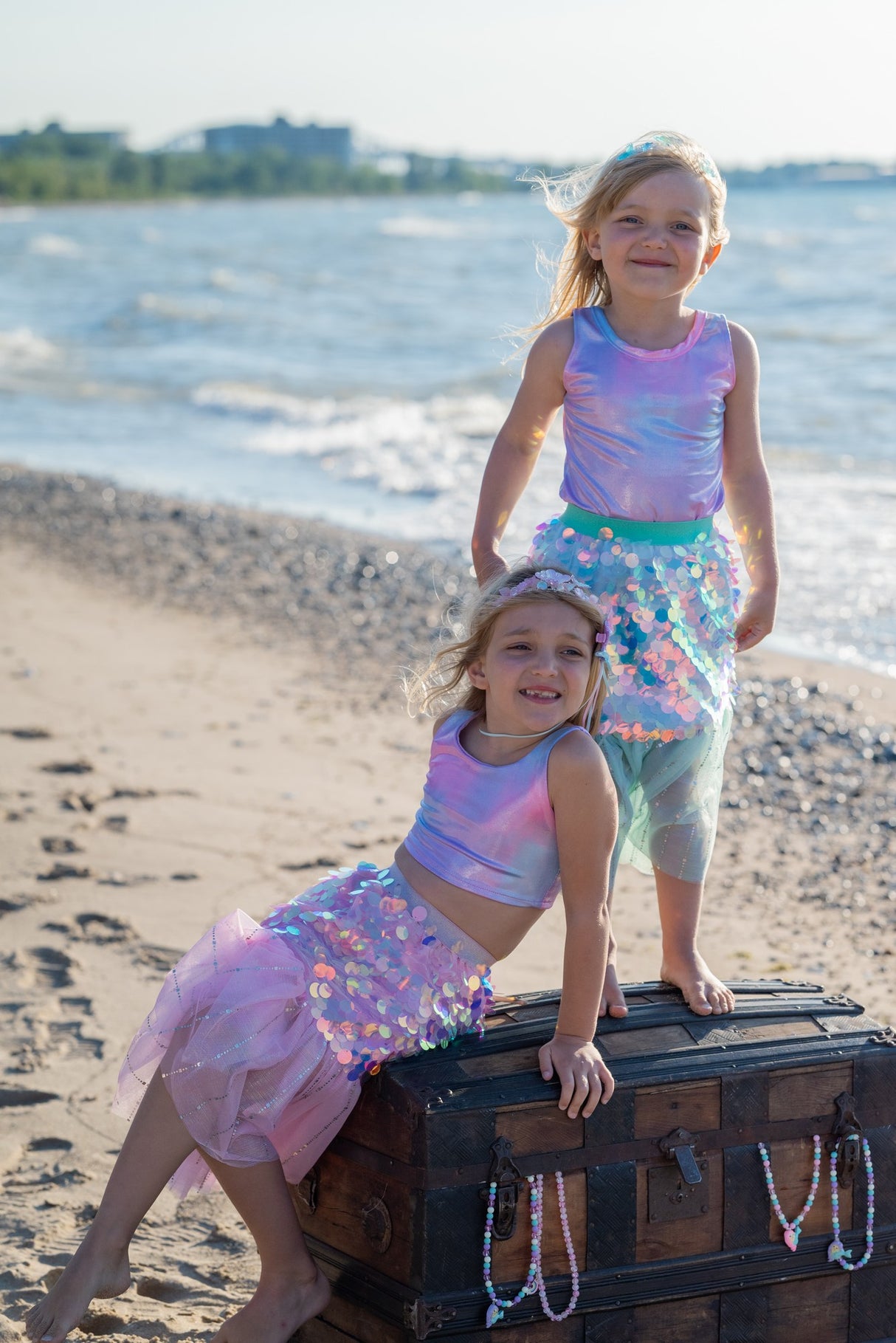 Meerjungfrau Rock & Haarspange 4-6 Jahre