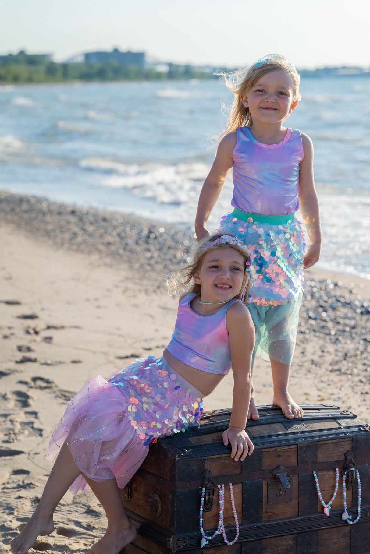 Meerjungfrau Rock & Haarspange 4-6 Jahre