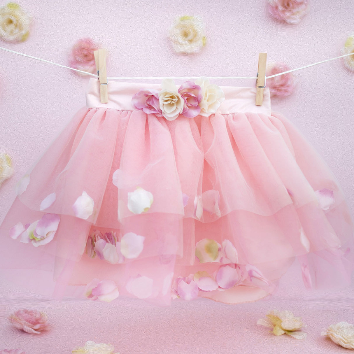 Rosenblütenrock 4-6 Jahre