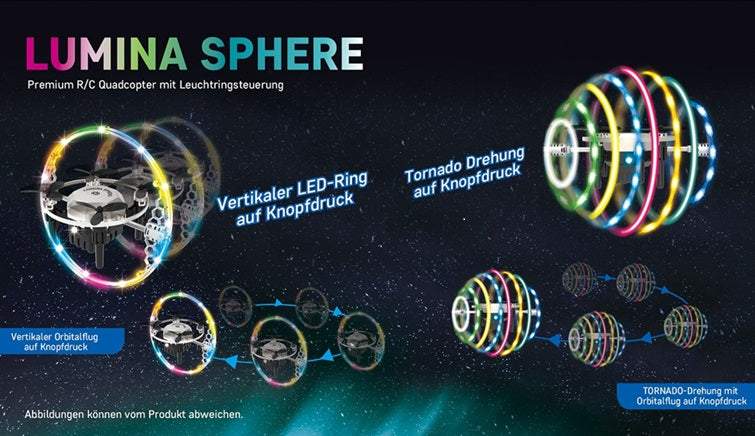 Lumina Sphere - Quadcopter mit Licht