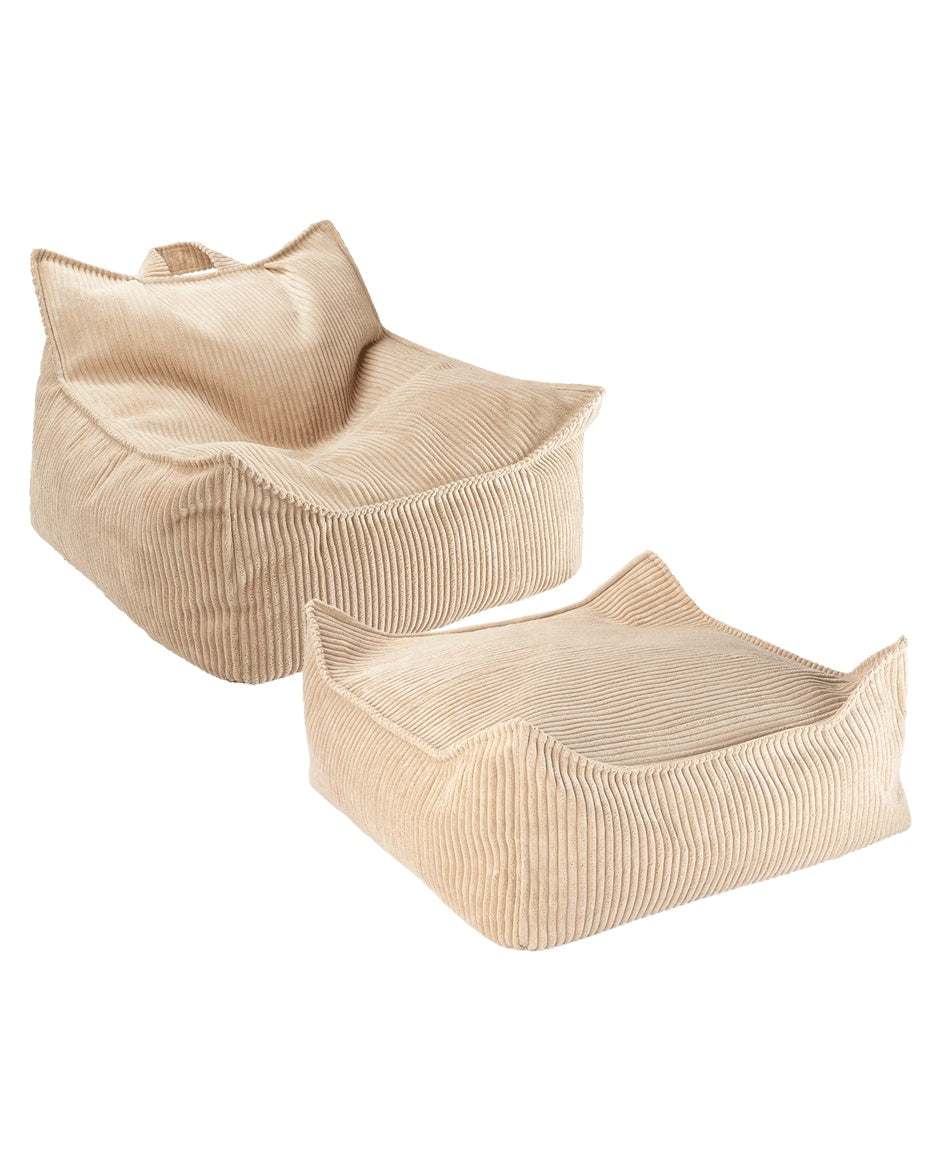 Sitzsack & Ottomane Set/ Brown Sugar